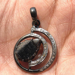 Pear Cut Sterling Silver Pendant