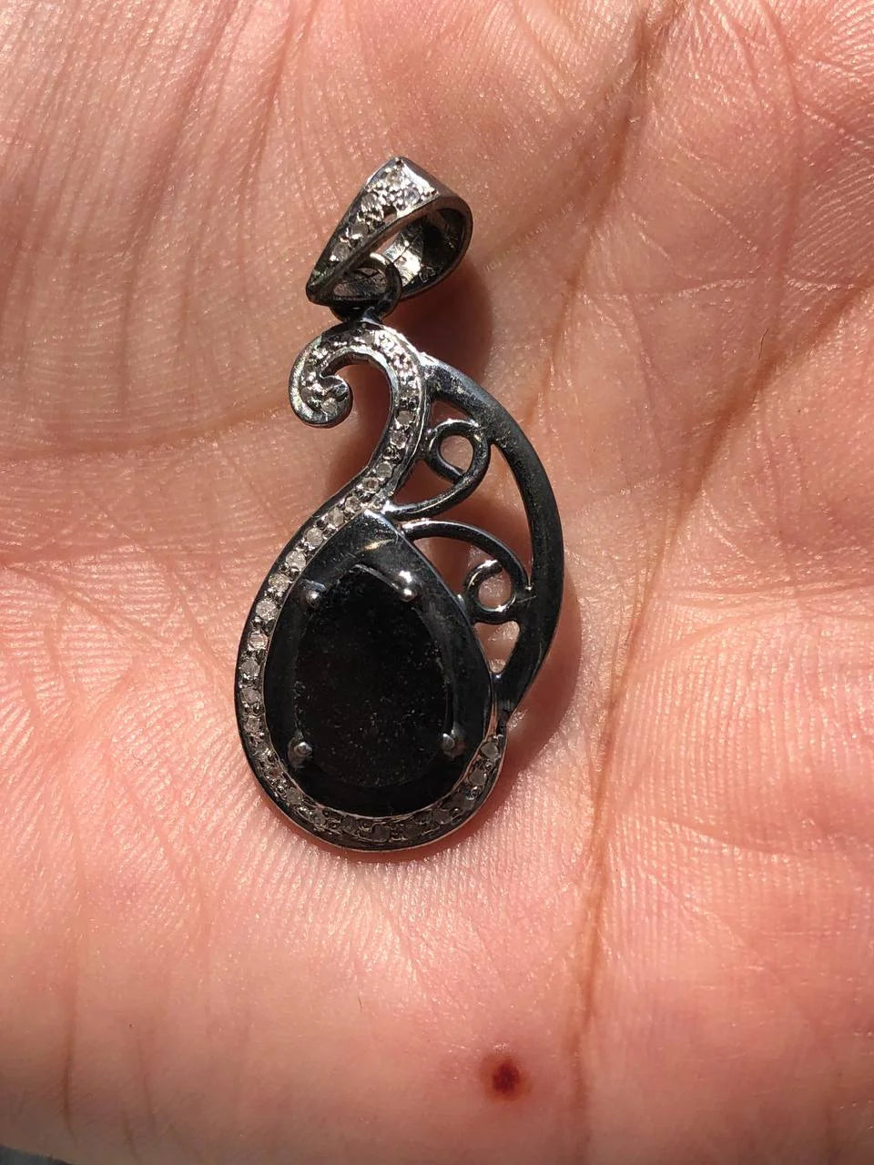 Art Deco Silver Delicated Pendant