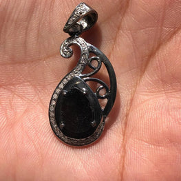 Art Deco Silver Delicated Pendant