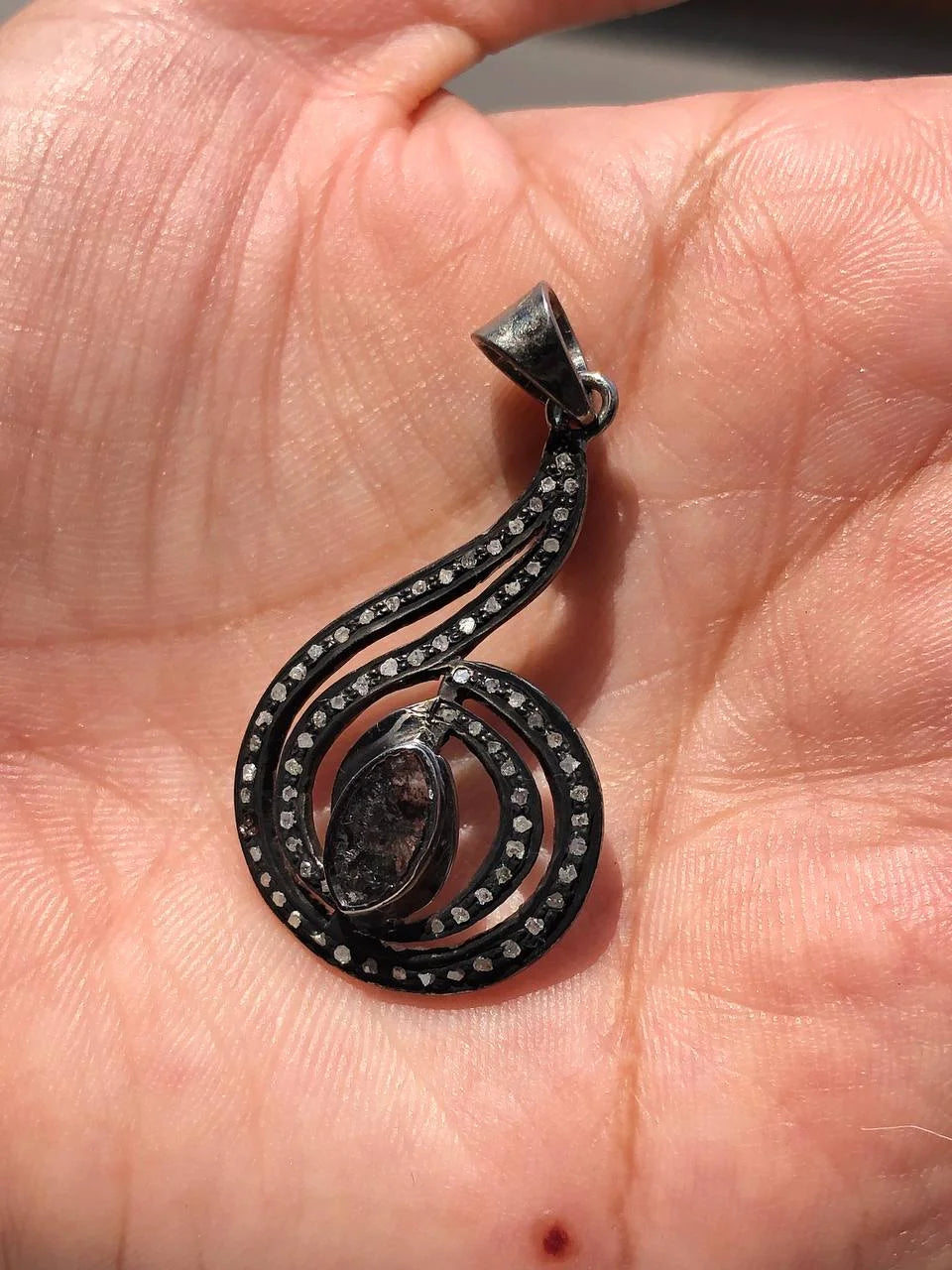 Natural Diamond Delicate Pendant