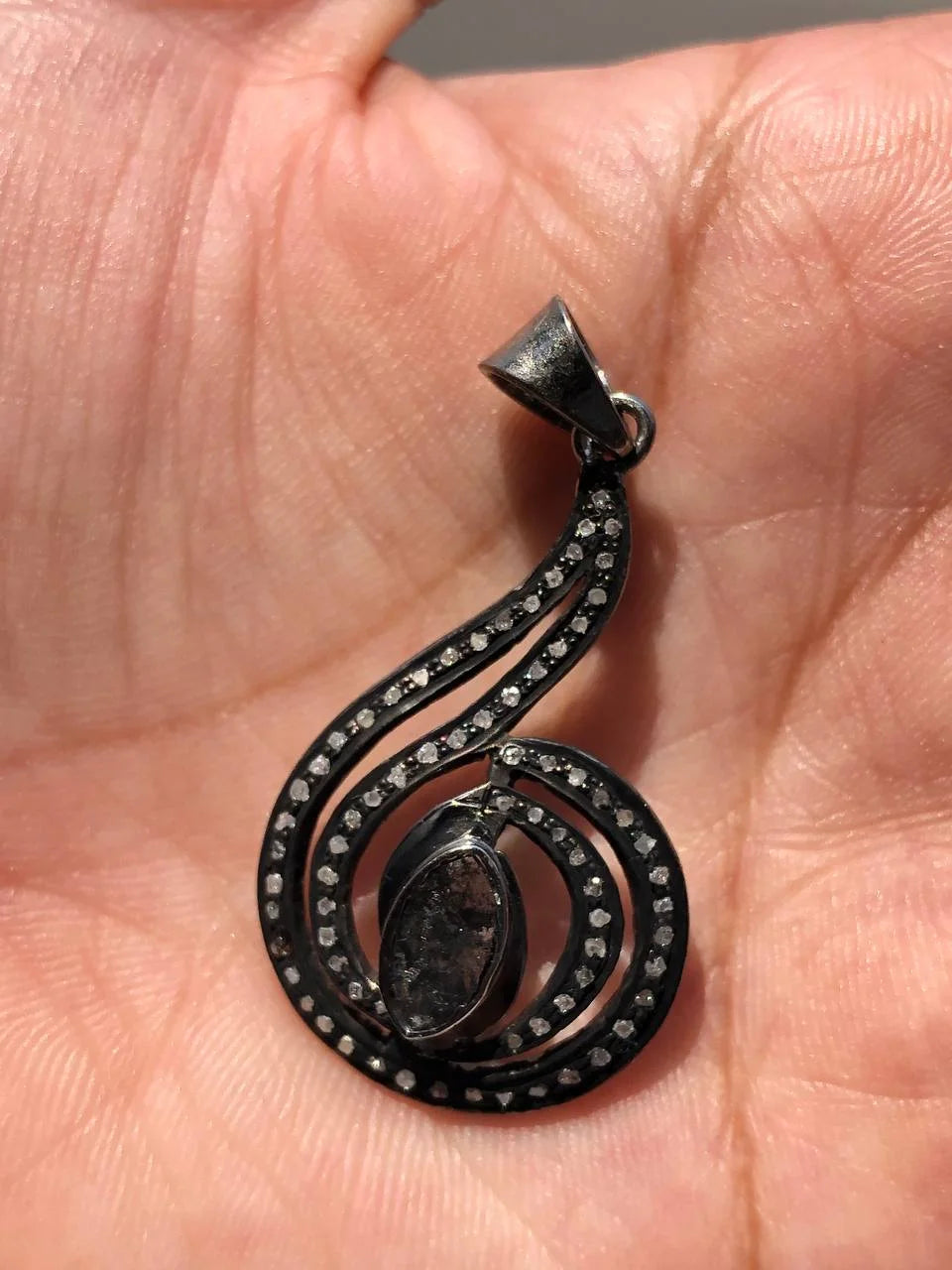Natural Diamond Delicate Pendant