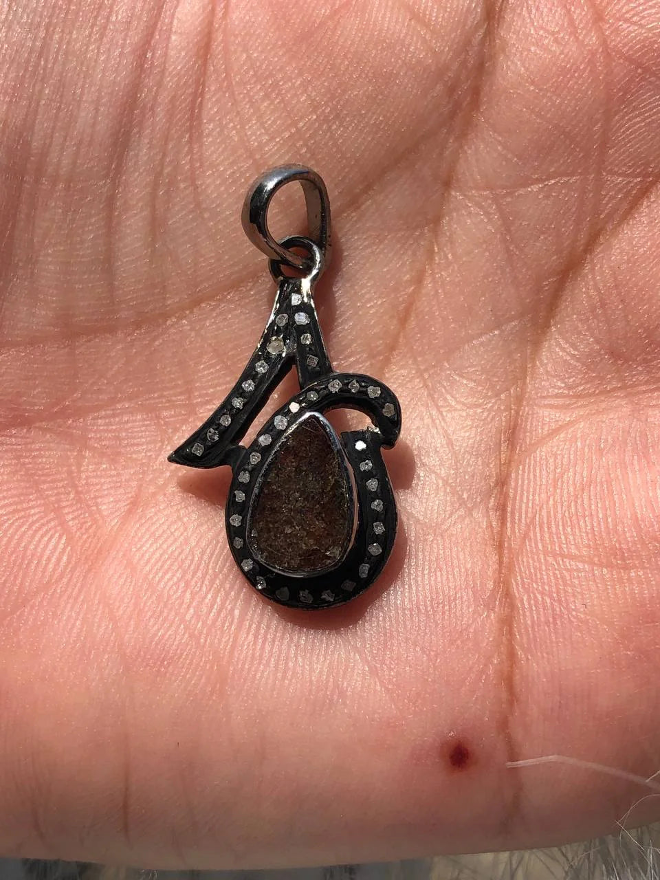 Small Natural Diamond Pendant
