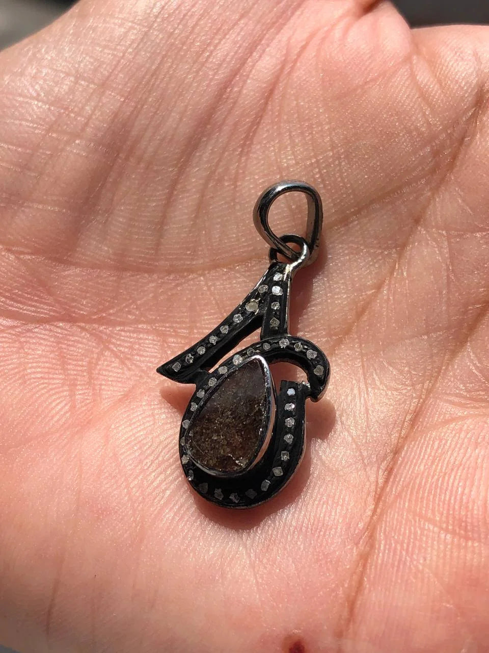 Small Natural Diamond Pendant