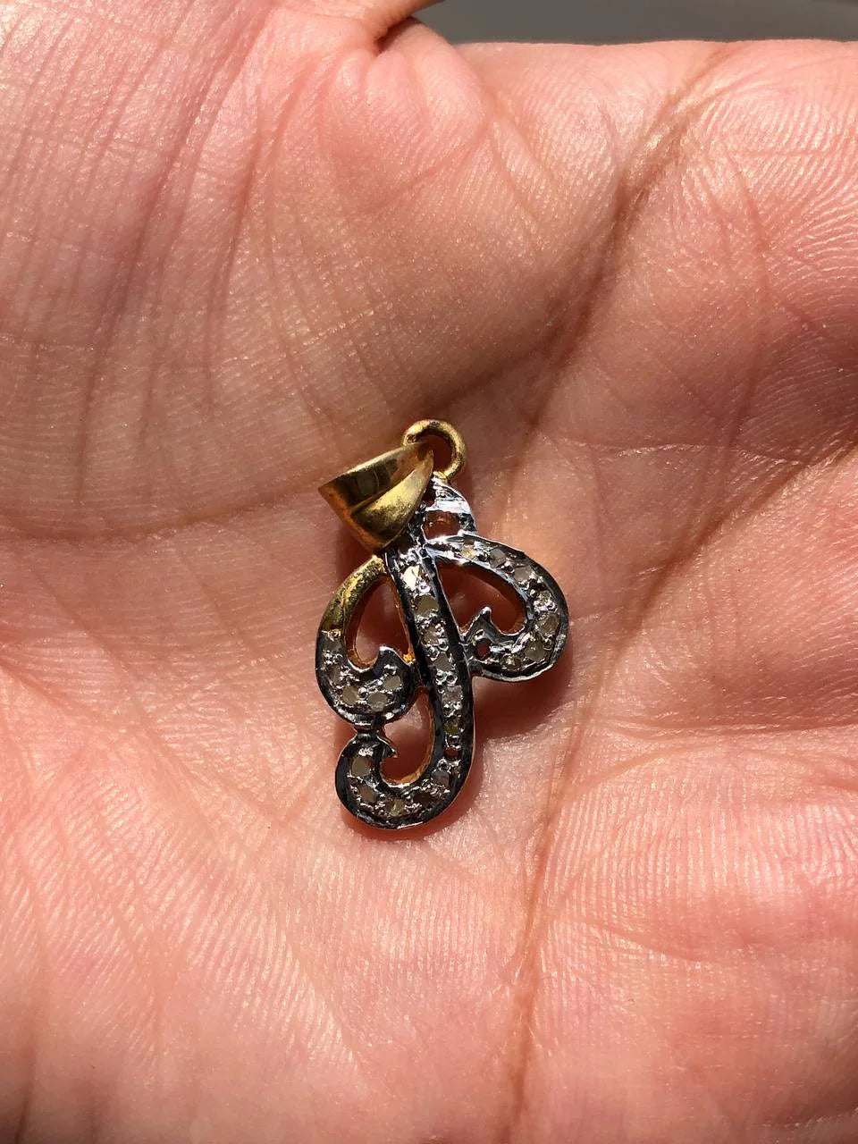 Classic Initial Letter "P" Charm