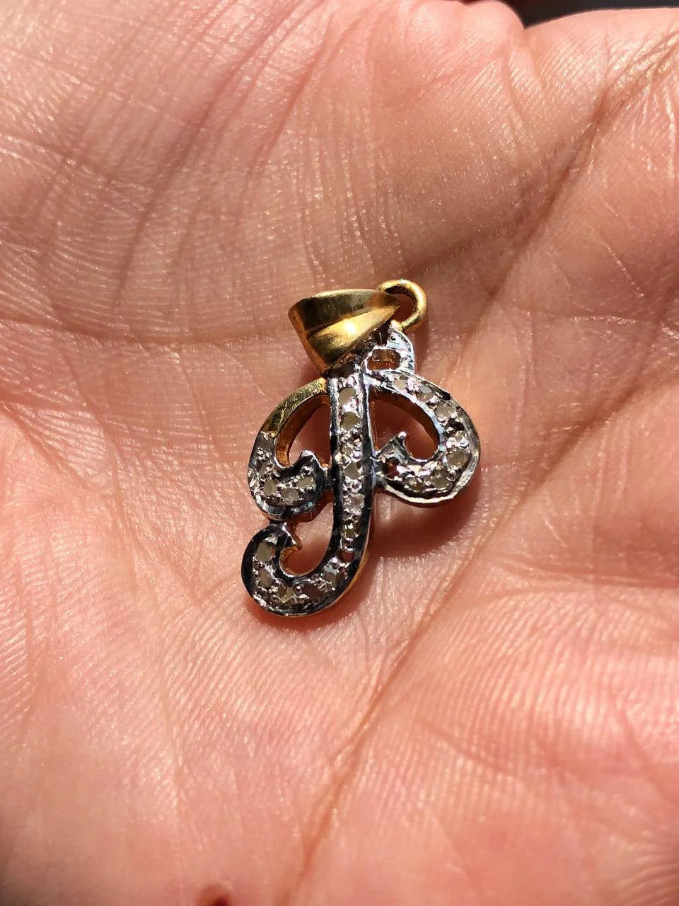 Classic Initial Letter "P" Charm