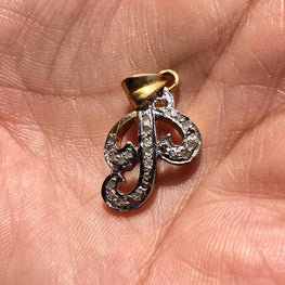 Classic Initial Letter "P" Charm
