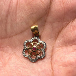 Floral Statement Silver Pendant