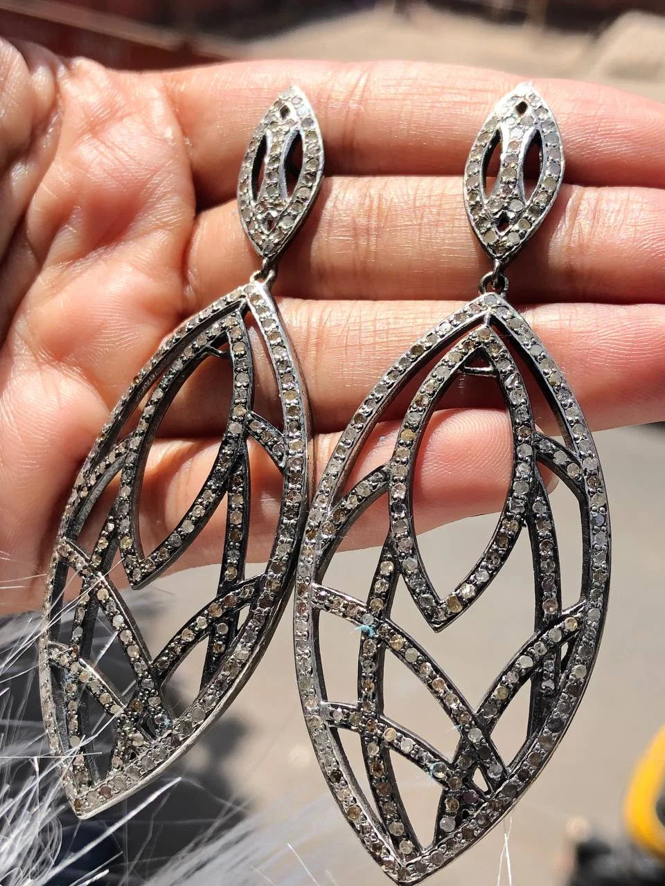 Exquisite 925 Sterling Silver Dangle Earrings: Vintage & Unique