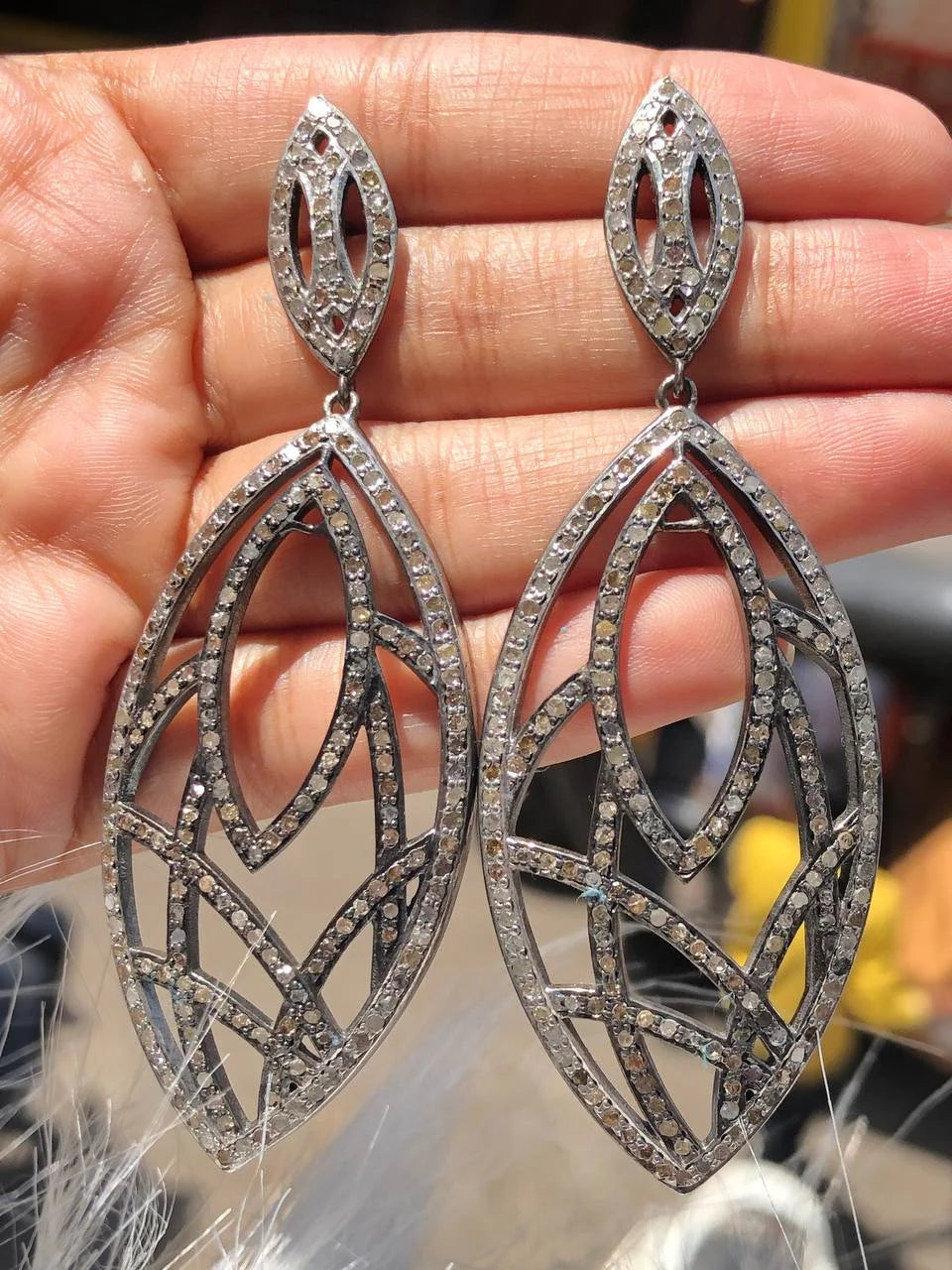 Exquisite 925 Sterling Silver Dangle Earrings: Vintage & Unique