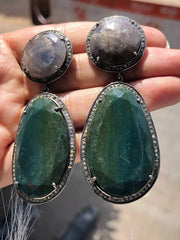 Antique Gemstone Dangle Earring