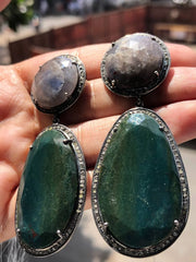 Antique Gemstone Dangle Earring