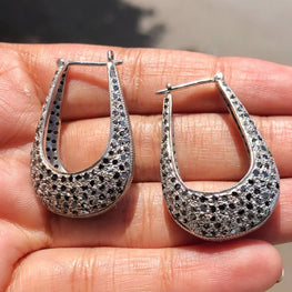 Natural Diamond Classic Huggie Earring