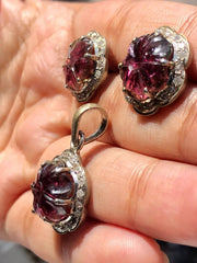 Beautiful Floral Pendant Set Jewelry