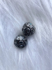 Natural Diamond Art Deco Beads