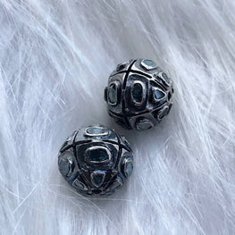 Natural Diamond Art Deco Beads