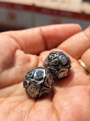 Natural Diamond Art Deco Beads