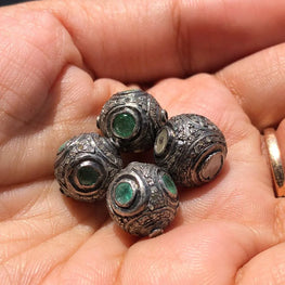 Vintage Style Sterling SIlver Beads