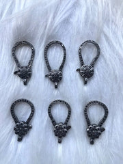 Floral Keychain Sterling SIlver