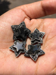 Star Shape Natural Diamond Charm For Jewelry