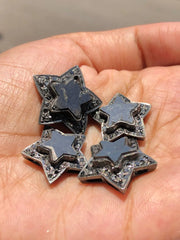 Star Shape Natural Diamond Charm For Jewelry