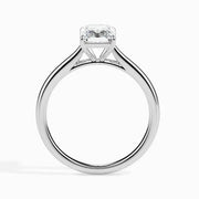 1 Ct radiant cut diamond engagement & solitaire ring, radiant cut engagement ring, rectangle engagement ring, white sapphire engagement rings.