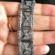 Black Rose Cut Natural Diamond Bracelet 925 Sterling Silver Unique Bracelet Gift