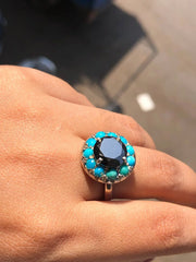 Round Cut Delicated Moissanite Ring