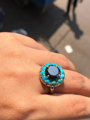 Round Cut Delicated Moissanite Ring