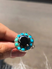 Round Cut Delicated Moissanite Ring