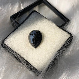 Natural Pear Cut Black Diamond For Ring