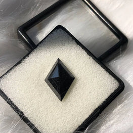Natural Black Lozenge Cut Diamond