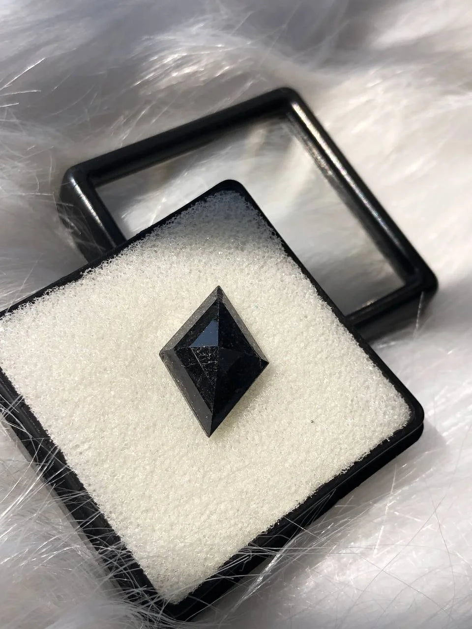 Natural Black Lozenge Cut Diamond
