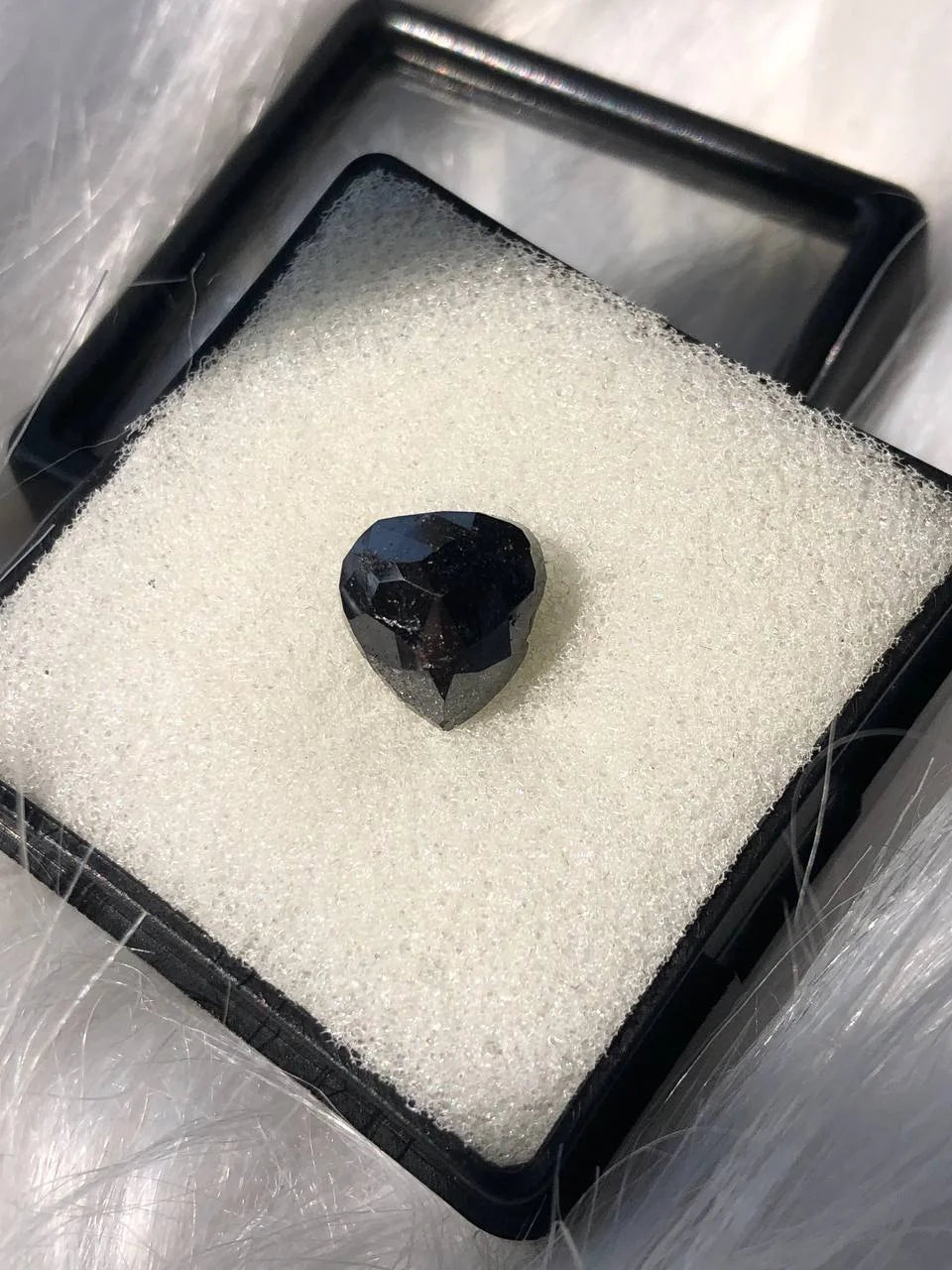 Fancy Black Natural Diamond Pear Shape