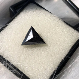 Triangle Cut Natural Black Diamond