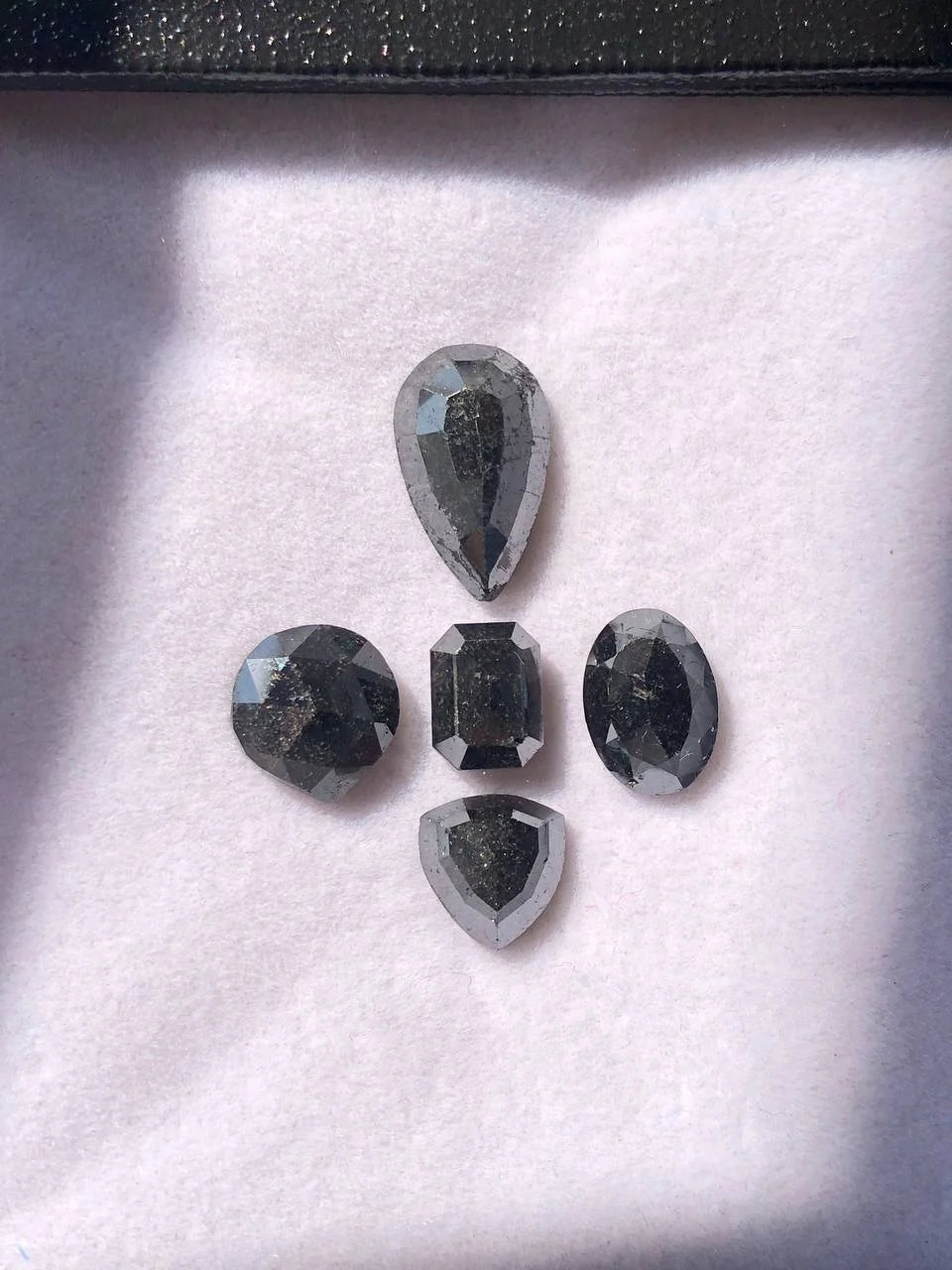 19.83 Ct Natural Mixed-Shape Black Loose Diamond For Striking Jewelry Designs