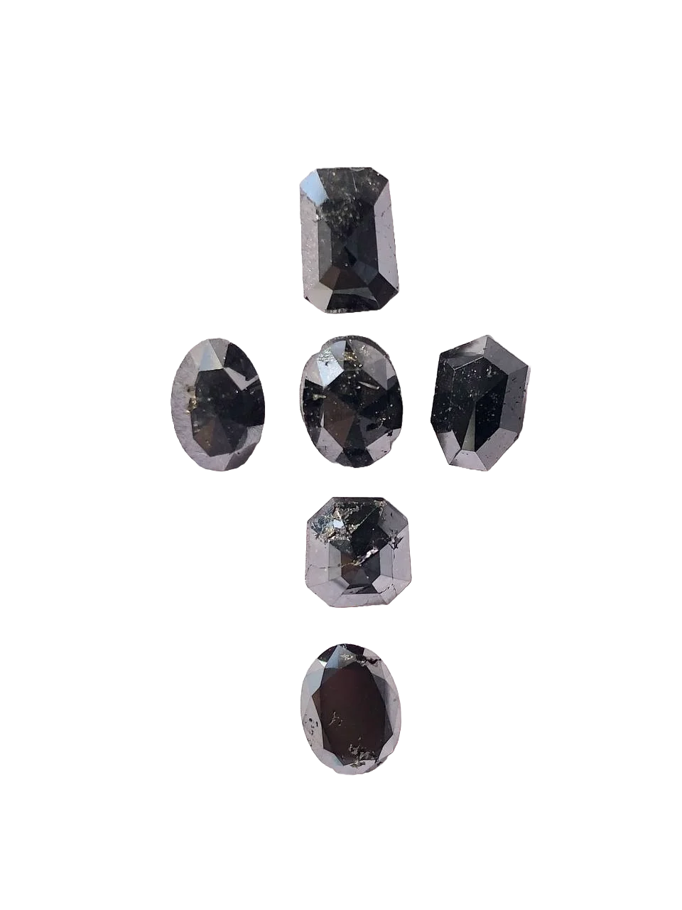 Mix Shape Black Natural Diamond