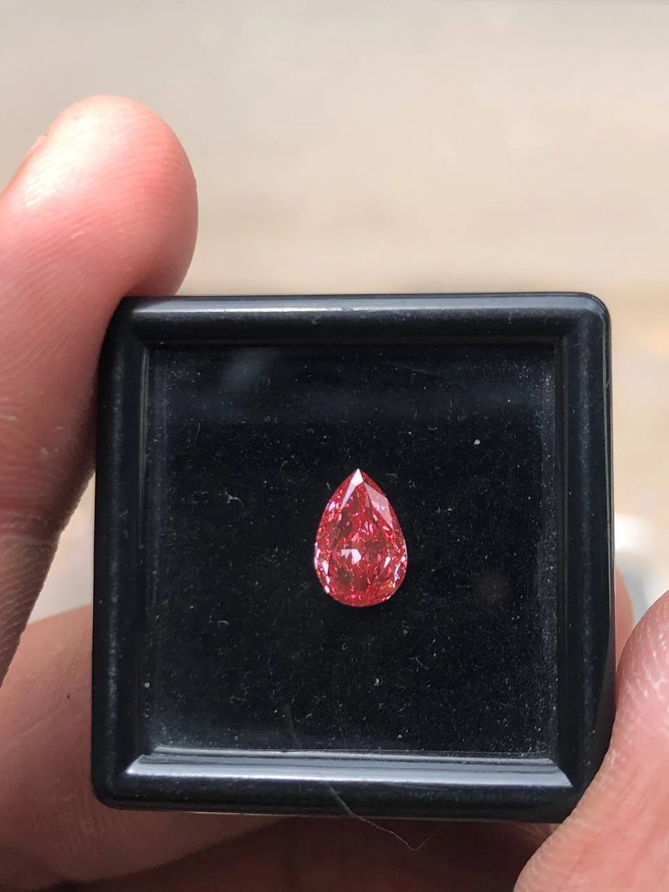 0.82 Ct Pear Cut Lab Created Diamond