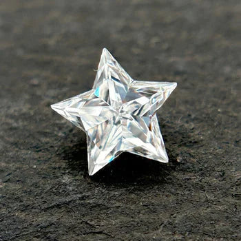 0.61 Ct Star Cut Lab Grown Diamond Loose Fancy Cut F Color CVD Diamond