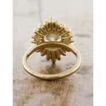 Art deco engagement ring with antique cut diamond and vintage elegance
