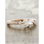 ruby engagement ring with vintage antique art deco engagement rings style and elegant western engagement rings design.