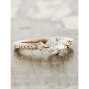 ruby engagement ring with vintage antique art deco engagement rings style and elegant western engagement rings design.