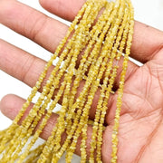 yellow diamond beads, raw diamond, uncut natural diamond with portuguese cut natural diamond