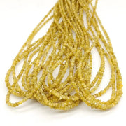 yellow diamond beads, raw diamond, uncut natural diamond with portuguese cut natural diamond