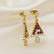 mens engagement earrings, morganite engagement earrings, silver engagement earrings, christmas jeweley, christmas earrings